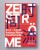 Entfalteter Flyer für die Ausstellung Zeitströme als Poster, gestaltet von Mehnert Corporate Design.