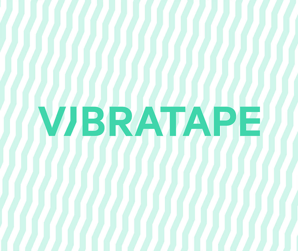 Auf diesem Bild ist das Vibratape-Logo zu sehen.